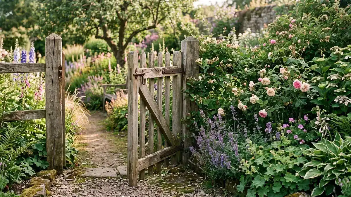 Garden gate entrance